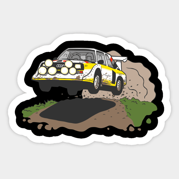 Quattro S1 Rally - Full Send - Group B WRC (Muddy) Sticker by Gregrrr